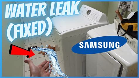 samsung front load washer leaking from bottom of door|Samsung washing machine is leaking